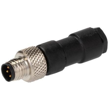 Kulatý konektor, počet kontaktů: 4, Kabel, velikost: M8 RS PRO, pohlaví kontaktu: Vnější, orientace těla: Rovný
