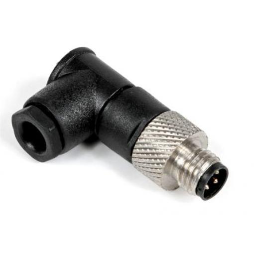 Kulatý konektor, počet kontaktů: 3, Kabel, velikost: M8 RS PRO, pohlaví kontaktu: Vnější, orientace těla: Pravý úhel
