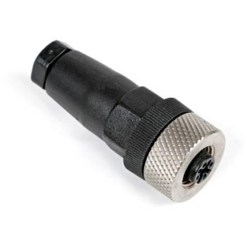 Kulatý konektor, počet kontaktů: 4, Kabel, velikost: M12 RS PRO, pohlaví kontaktu: Vnitřní, orientace těla: Rovný