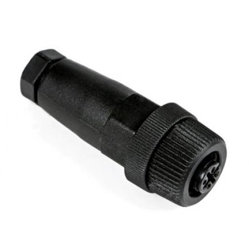 Kulatý konektor, počet kontaktů: 4, Kabel, velikost: M12 RS PRO, pohlaví kontaktu: Vnitřní, orientace těla: Rovný