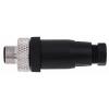 Kulatý konektor, počet kontaktů: 4, Kabel, velikost: M12 RS PRO, pohlaví kontaktu: Vnější, orientace těla: Rovný