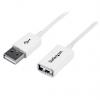 StarTech.com Kabel USB do zásuvky IC Vnější, A: USB typu A, 1 m Vnitřní, Bílá, B: USB typu A