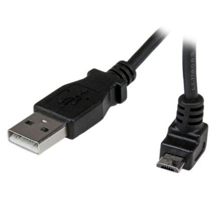 StarTech.com Kabel USB do zásuvky IC Vnější, řada: USBA, A: USB 2.0 Typ A, 2 m Vnější, Černá, B: Micro USB typ B