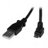 StarTech.com Kabel USB do zásuvky IC Vnější, A: USB typu A, 2 m Vnější, Černá, B: Micro USB typ B