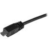 StarTech.com Kabel USB do zásuvky IC Vnější, A: USB typu A, 500 mm Vnější, Černá, B: Micro USB typ B