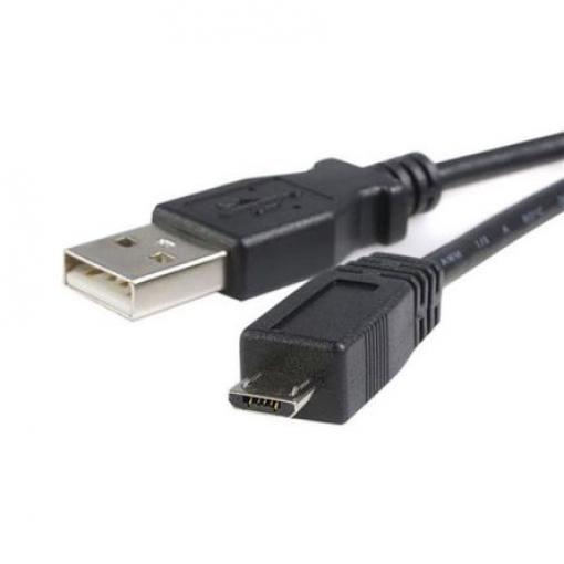 StarTech.com Kabel USB do zásuvky IC Vnější, A: USB typu A, 500 mm Vnější, Černá, B: Micro USB typ B