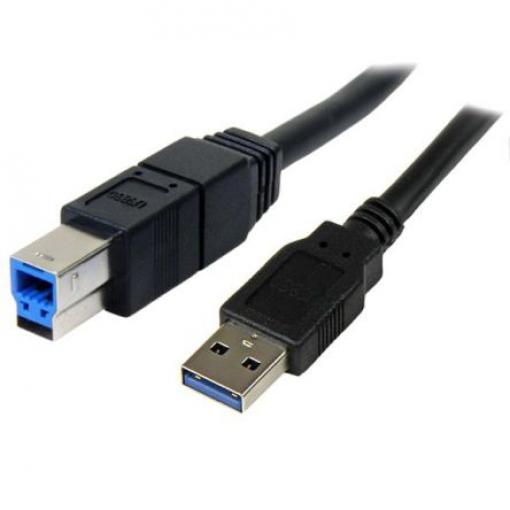 StarTech.com Kabel USB do zásuvky IC Vnější, A: USB typu A, 3 m Vnější, Černá, B: USB B