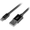 StarTech.com Kabel USB do zásuvky IC Vnější, A: USB typu A, 2 m Vnější, Černá, B: Lightning
