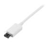 StarTech.com Kabel USB do zásuvky IC Vnější, A: USB typu A, 1 m Vnější, Bílá, B: Micro USB typ B