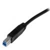 StarTech.com Kabel USB do zásuvky IC Vnější, A: USB typu A, 1 m Vnější, Černá, B: USB B