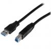 StarTech.com Kabel USB do zásuvky IC Vnější, A: USB typu A, 1 m Vnější, Černá, B: USB B