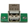 StarTech.com Konektor USB, řada: USB Vnitřní, počet portů: 2portový, orientace těla: Rovný USB typu A, Panel USB 2.0,