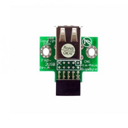 StarTech.com Konektor USB, řada: USB Vnitřní, počet portů: 2portový, orientace těla: Rovný USB typu A, Panel USB 2.0,