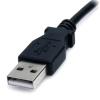 StarTech.com Kabel USB do zásuvky IC Vnější, A: USB typu A, 2 m Vnější, Černá, B: Napájení Barrel