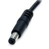 StarTech.com Kabel USB do zásuvky IC Vnější, A: USB typu A, 2 m Vnější, Černá, B: Napájení Barrel