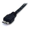 StarTech.com Kabel USB do zásuvky IC Vnější, A: USB typu A, 500 mm Vnější, Černá, B: Micro USB typ B