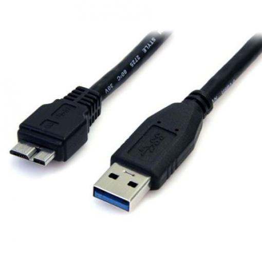 StarTech.com Kabel USB do zásuvky IC Vnější, A: USB typu A, 500 mm Vnější, Černá, B: Micro USB typ B