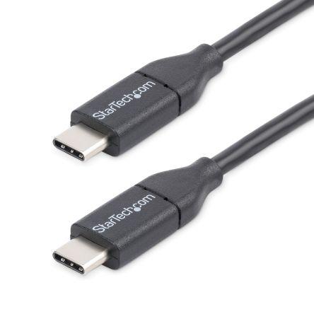 StarTech.com Kabel USB do zásuvky IC Vnější, řada: USB2, A: USB typu C, 500 mm Vnější, Černá, B: USB typu C