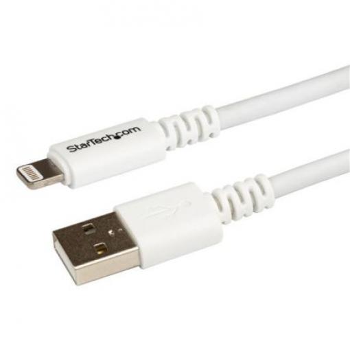 StarTech.com Kabel USB do zásuvky IC Vnější, A: USB typu A, 3 m Vnější, Bílá, B: Lightning