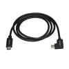 StarTech.com Kabel USB do zásuvky IC Vnější, A: USB typu C, 1 m Vnější, Černá, B: USB typu C