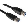 StarTech.com Kabel USB do zásuvky IC Vnější, A: USB typu A, 10 m Vnější, Černá, B: USB B