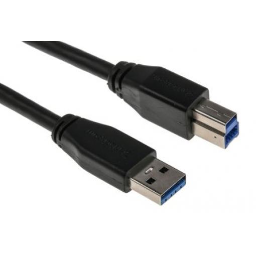 StarTech.com Kabel USB do zásuvky IC Vnější, A: USB typu A, 10 m Vnější, Černá, B: USB B