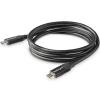 StarTech.com Kabel USB do zásuvky IC Vnější, A: USB typu C, 1 m Vnější, Černá, B: USB typu C