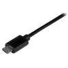 StarTech.com Kabel USB do zásuvky IC Vnější, A: USB typu C, 500 mm Vnější, Černá, B: Micro USB typ B