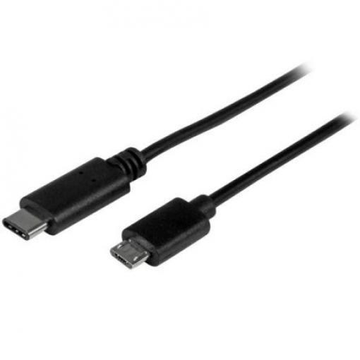 StarTech.com Kabel USB do zásuvky IC Vnější, A: USB typu C, 500 mm Vnější, Černá, B: Micro USB typ B