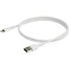 StarTech.com Kabel USB do zásuvky IC Vnější, A: USB typu A, 1 m Vnější, Bílá, B: Lightning