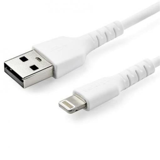 StarTech.com Kabel USB do zásuvky IC Vnější, A: USB typu A, 1 m Vnější, Bílá, B: Lightning