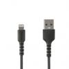 StarTech.com Kabel USB do zásuvky IC Vnější, A: USB typu A, 1 m Vnější, Černá, B: Lightning