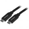 StarTech.com Kabel USB do zásuvky IC Vnější, A: USB typu C, 4 m Vnější, Černá, B: USB typu C