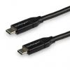 StarTech.com Kabel USB do zásuvky IC Vnější, A: USB typu C, 3 m Vnější, Černá, B: USB typu C