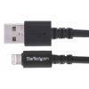 StarTech.com Kabel USB do zásuvky IC Vnější, A: USB typu A, 3 m Vnější, Černá, B: Lightning