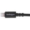 StarTech.com Kabel USB do zásuvky IC Vnější, A: USB typu A, 3 m Vnější, Černá, B: Lightning