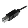StarTech.com Kabel USB do zásuvky IC Vnější, A: USB typu C, 1 m Vnější, Černá, B: USB B
