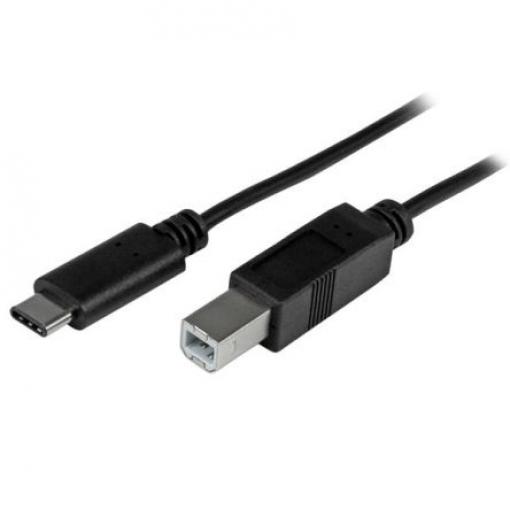 StarTech.com Kabel USB do zásuvky IC Vnější, A: USB typu C, 1 m Vnější, Černá, B: USB B