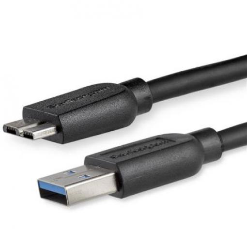 StarTech.com Kabel USB do zásuvky IC Vnější, A: USB typu A, 2 m Vnější, Černá, B: Micro USB typ B
