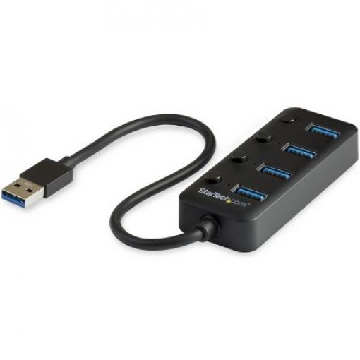 Rozbočovač USB HB30A4AIB, standard: USB 3.0 USB, počet portů USB: 4 Sběrnice USB 34.9 mm StarTech.com 19 mm 34.9 mm