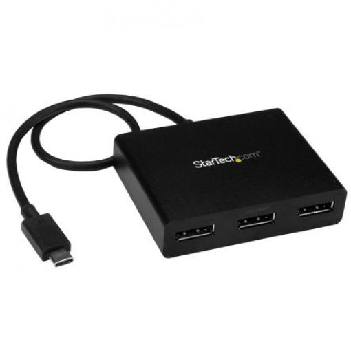 Adaptér, Thunderbolt 3, počet zobrazení: 3, 4K, typ USB: USB C, video připojení: DisplayPort, standard: USB 3.1