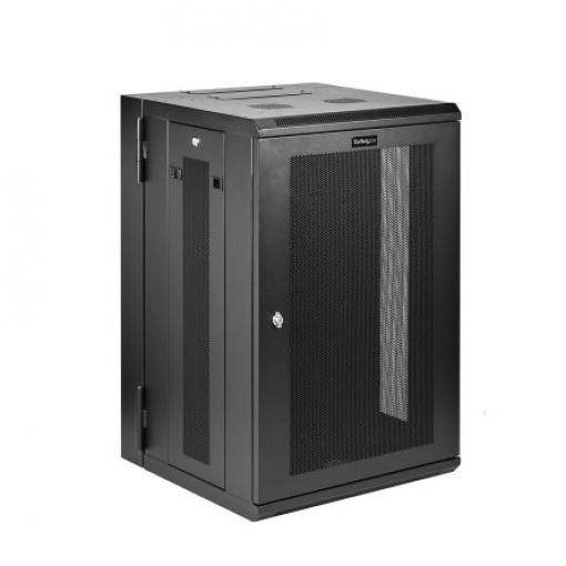 StarTech.com Serverový rack Černá 18 U, Hliník s Otočný rámem 1 mm 48 mm