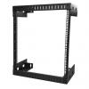 StarTech.com Serverový rack, řada: RK12WALL Černá 12 U, Ocel s 2 sloupky rámem 30.5 mm 641 mm 641 mm