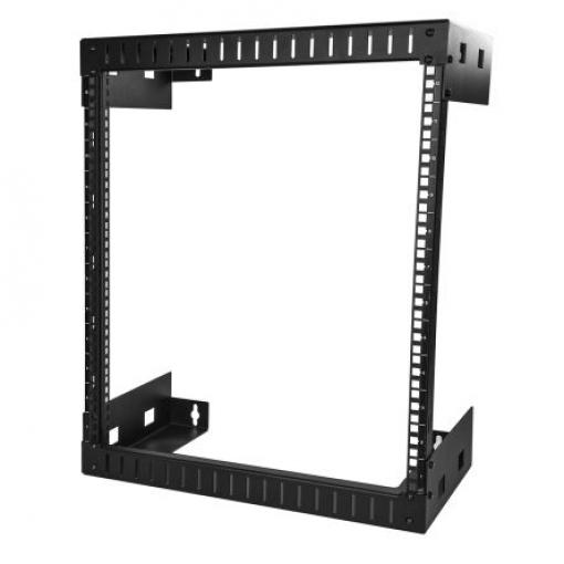 StarTech.com Serverový rack, řada: RK12WALL Černá 12 U, Ocel s 2 sloupky rámem 30.5 mm 641 mm 641 mm