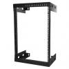 StarTech.com Serverový rack Černá 15 U, Ocel s 2 sloupky rámem 30.5 mm 775 mm 775 mm