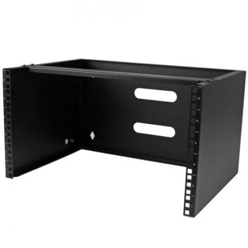 StarTech.com Serverový rack Černá 6 U, Ocel s 2 sloupky rámem 35 mm 273 mm 273 mm