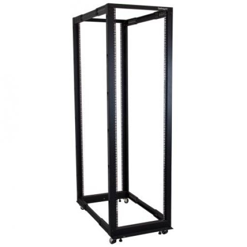 StarTech.com Serverový rack Černá 42 U, Ocel s 4 sloupky rámem 101.7 mm 1970 mm 1970 mm