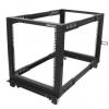 StarTech.com Serverový rack Černá 12 U, Ocel s 4 sloupky rámem 101.7 mm 638 mm 638 mm