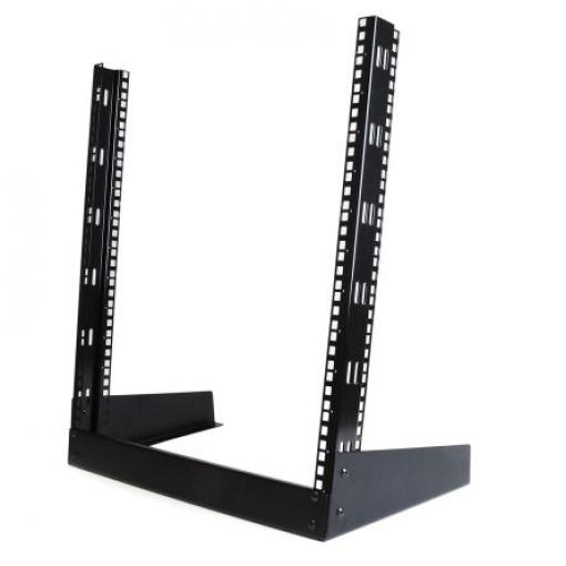 StarTech.com Serverový rack Černá 12 U, Ocel s 2 sloupky rámem 34.3 mm 586 mm 586 mm