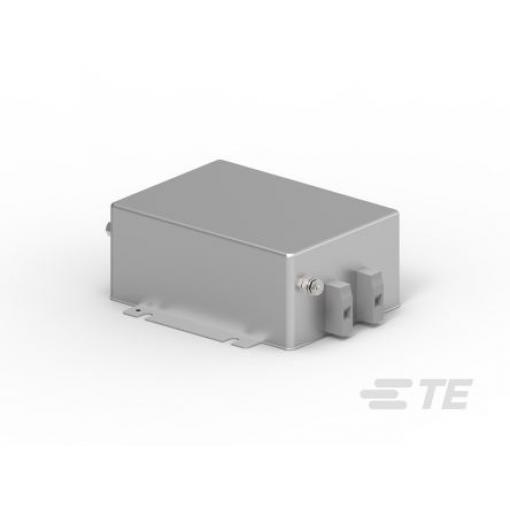 Silnoproudý filtr, řada: Corcom FC, 250V ac, 50/60 Hz, Montáž na přírubu, Svorkovnice, 50 A, počet fází: 1, TE